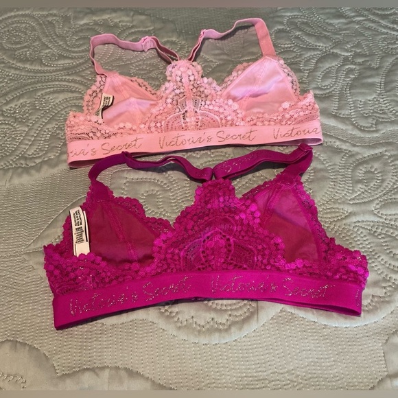 Bundles Victoria's Secret Pink Lace Bra Collection 2 - Picture 2 of 7